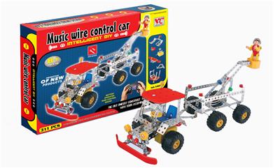 Intelligent self installed music wire controlled fire truck - OBL833915
