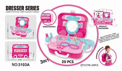 2 PLUS 1 SCHOOLBAG MAKE-UP TABLE. - OBL834043