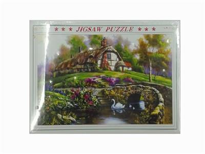 1000 PIECES OF COUNTRY OIL PAINTING PUZZLE (75X50CM) - OBL834821