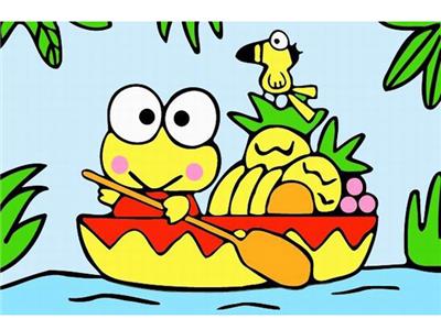 DIY digital oil painting Frog across the river. - OBL834929