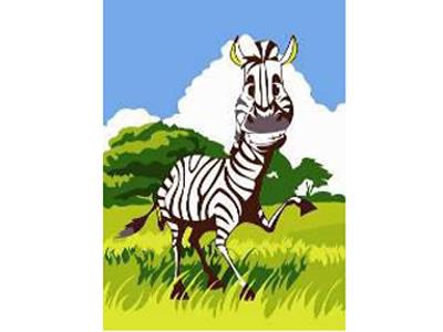 DIY Digital Oil Painting Zebra. - OBL834936