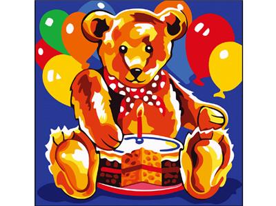 DIY Digital Oil Painting Teddy Bear. - OBL834940