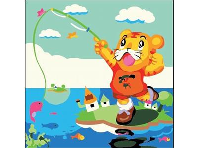 DIY digital oil painting, good tiger. - OBL834941