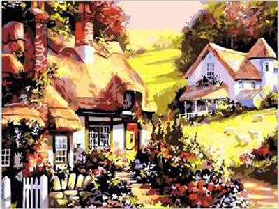 DIY digital painting cottage - OBL834964