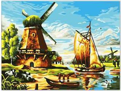 DIY digital painting large wind turbines - OBL834966