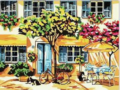 DIY digital painting Farm small courtyard - OBL834969