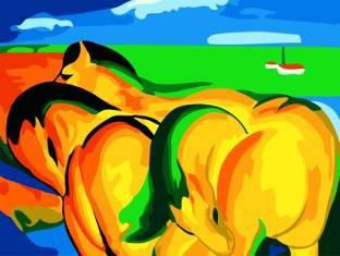 DIY DIGITAL OIL PAINTING HORSE ON GRASSLAND - OBL834972
