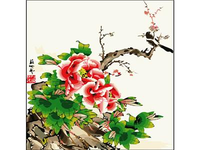 DIY digital oil painting is a happy picture. - OBL834985