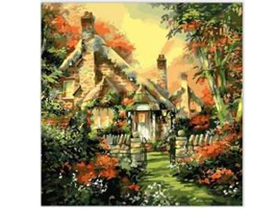 DIY DIGITAL OIL PAINTING COUNTRY GARDEN - OBL834993
