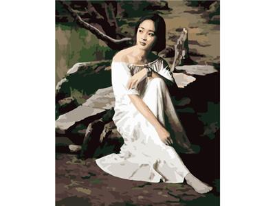 DIY digital oil painting character watch. - OBL835007
