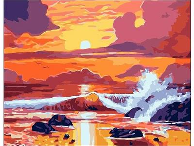 DIY digital oil painting the sea wide sky. - OBL835011