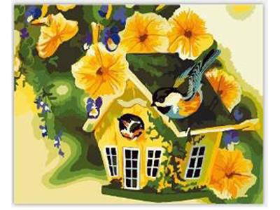 DIY digital painting flowers and birds - OBL835020