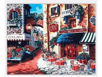DIY digital painting town early in the morning - OBL835028