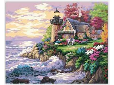 DIY数字油画海边别墅 - OBL835031