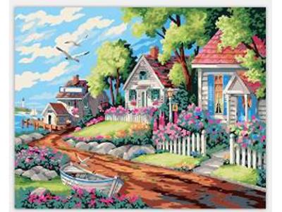 DIY digital painting dream villa - OBL835033