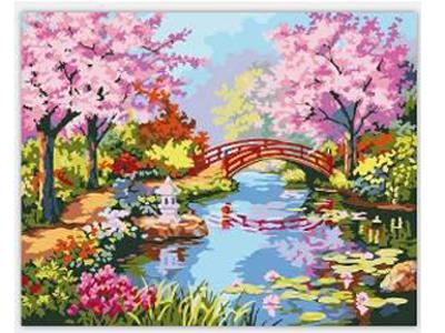 DIY digital painting Jiangnan spring scenery - OBL835035