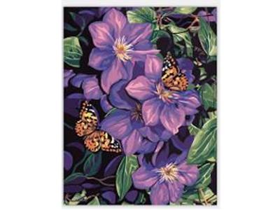 DIY DIGITAL OIL PAINTING BUTTERFLY LOVE FLOWERS. - OBL835047