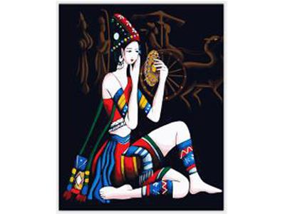 DIY digital oil painting makeup female characters. - OBL835050