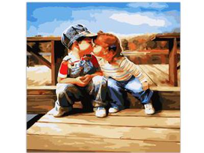 DIY DIGITAL OIL PAINTING FIRST KISS - OBL835075