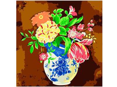 DIY DIGITAL OIL PAINTING VASE - OBL835076