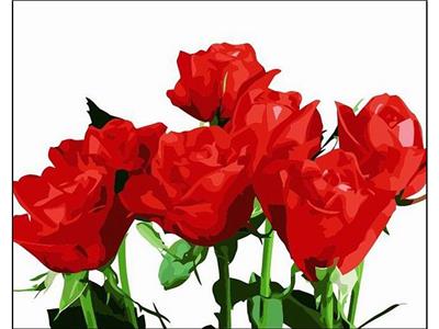 DIY digital oil painting Rose love. - OBL835079