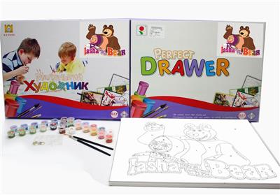 DIY digital painting Martha and bear - OBL835192