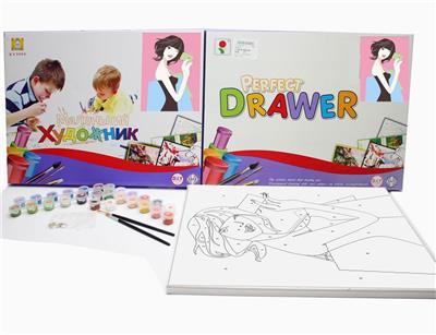 DIY DIGITAL OIL PAINTING FASHION GIRL - OBL835198