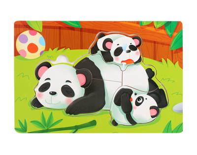 WOODEN PANDA FILL-IN PUZZLE. - OBL836896