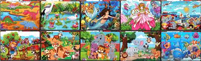 WOODEN FRAMELESS PUZZLE 40 PIECE SERIES. - OBL836919