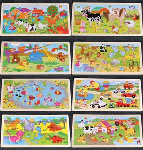 96 PIECES OF WOODEN CARTOON ANIMALS - OBL836921