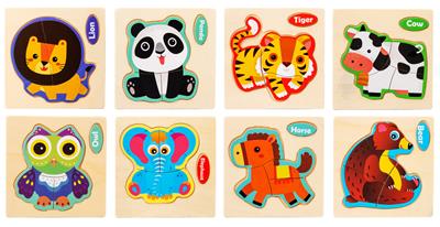 WOODEN ANIMAL PUZZLE - OBL836940