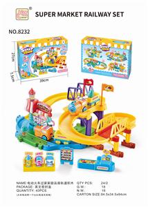 ELECTRIC TRAIN FAMILY SWEET HOUSE TRACK BLOCK - OBL837377