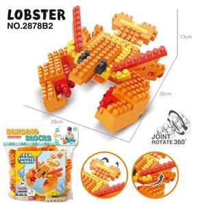 LOBSTER ROTATABLE LARGE PARTICLE BUILDING BLOCKS (158PCS) - OBL838128