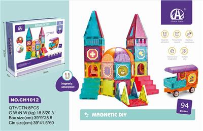 COLOR WINDOW MAGNETIC SHEET 94PCS - OBL838163