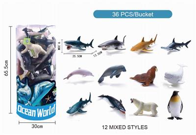 PVC桶装（搪胶海洋36只装） - OBL838719