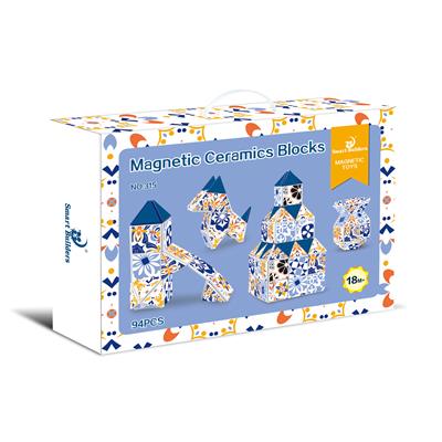 MAGNETIC ASSEMBLY BUILDING BLOCKS (94PCS) - OBL838791