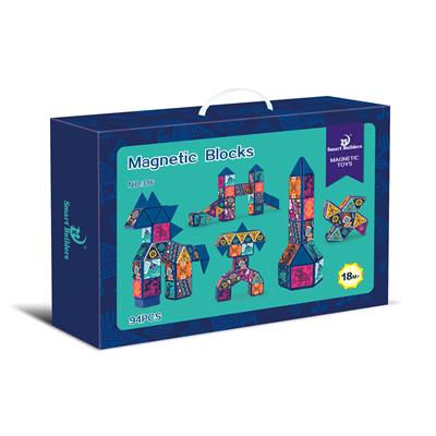 MAGNETIC ASSEMBLY BUILDING BLOCKS (94PCS) - OBL838792