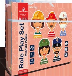 70Pcs magnetic puzzle of five senses - OBL838804