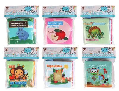 5 PAGES PUZZLE BABY CLOTH BOOK 6 MIXED (PRODUCTS WITHOUT FLUORESCENT AGENT) - OBL839622