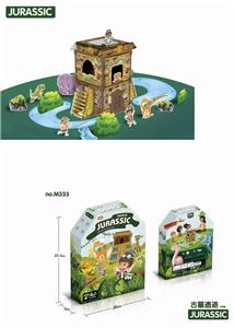 Diy building painting house in dinosaur temple - OBL840709