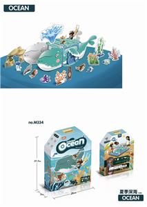 Enjoy the world of ocean and whale diy builds painting house - OBL840710