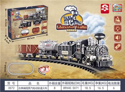 古典编程蒸汽电动轨道火车 - OBL841217
