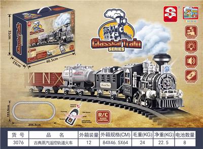 CLASSICAL STEAM REMOTE CONTROL RAILWAY TRAIN - OBL841224