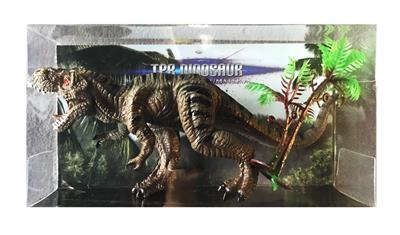 TPR实心仿真恐龙小霸王龙棕色 - OBL841832