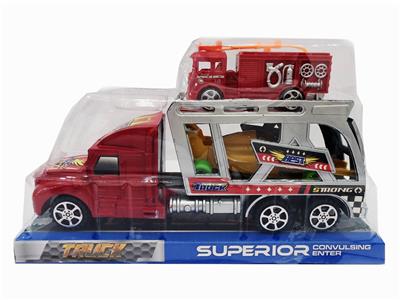 喷漆惯性双层拖栏载1只方程1只消防车 - OBL841983