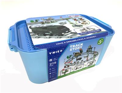 军事场景电动积木轨道 - OBL842874