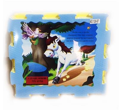 Jigsaw of pony crossing the river - OBL842946