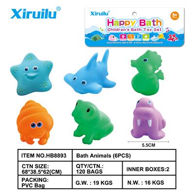 环保哨子动物六只装 - OBL843316