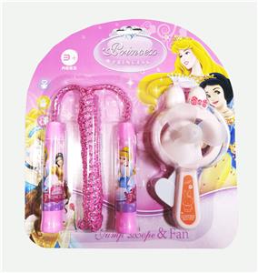 PRINCESS JUMP ROPE FAN SET. - OBL843681