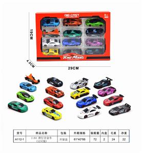 1:64 CARRIAGE ALLOY CAR (12 PACKS) - OBL844499